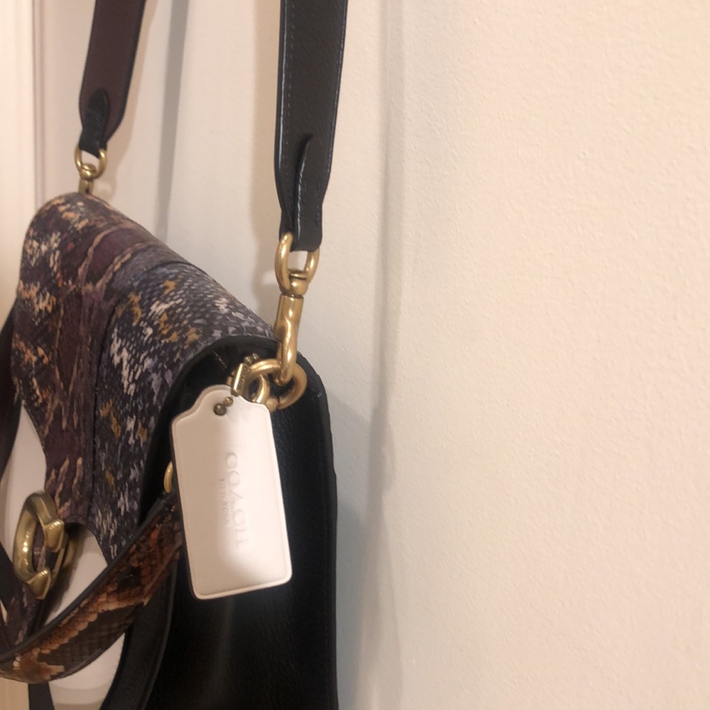 Coach TABBY Snakeskin Shoulder Bag - Picture 11 of 11
